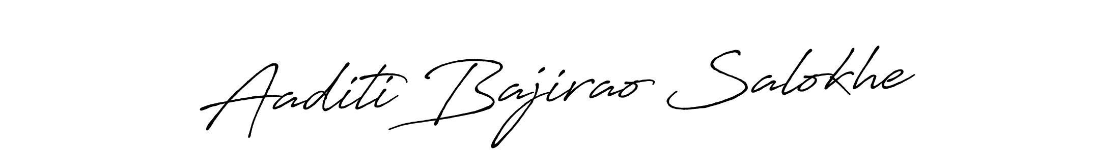 The best way (Antro_Vectra_Bolder) to make a short signature is to pick only two or three words in your name. The name Aaditi Bajirao Salokhe include a total of six letters. For converting this name. Aaditi Bajirao Salokhe signature style 7 images and pictures png