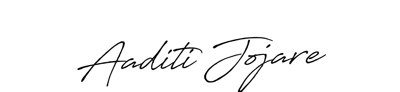 Make a beautiful signature design for name Aaditi Jojare. With this signature (Antro_Vectra_Bolder) style, you can create a handwritten signature for free. Aaditi Jojare signature style 7 images and pictures png