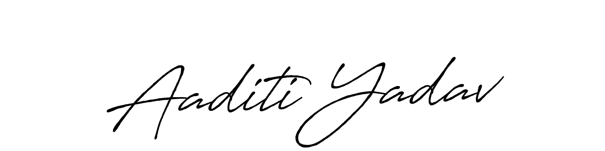 Aaditi Yadav stylish signature style. Best Handwritten Sign (Antro_Vectra_Bolder) for my name. Handwritten Signature Collection Ideas for my name Aaditi Yadav. Aaditi Yadav signature style 7 images and pictures png