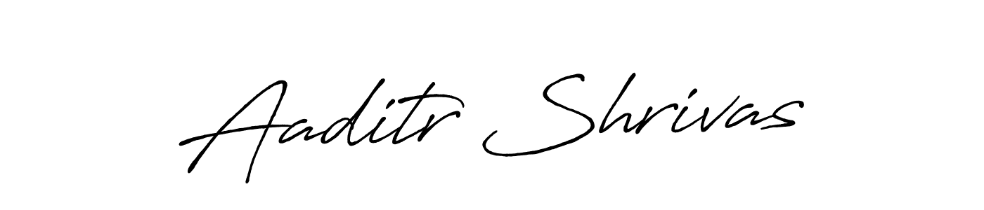 Aaditr Shrivas stylish signature style. Best Handwritten Sign (Antro_Vectra_Bolder) for my name. Handwritten Signature Collection Ideas for my name Aaditr Shrivas. Aaditr Shrivas signature style 7 images and pictures png