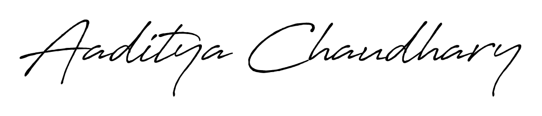Turn your name Aaditya Chaudhary into a signature brand with Antro_Vectra_Bolder styling. Download in standard PNG or transparent format anytime. Aaditya Chaudhary signature style 7 images and pictures png