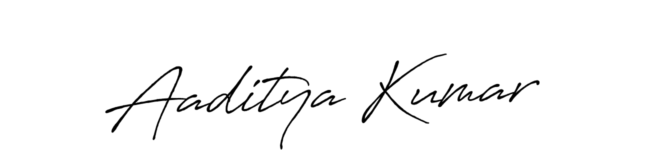 Design your own signature with our free online signature maker. With this signature software, you can create a handwritten (Antro_Vectra_Bolder) signature for name Aaditya Kumar. Aaditya Kumar signature style 7 images and pictures png