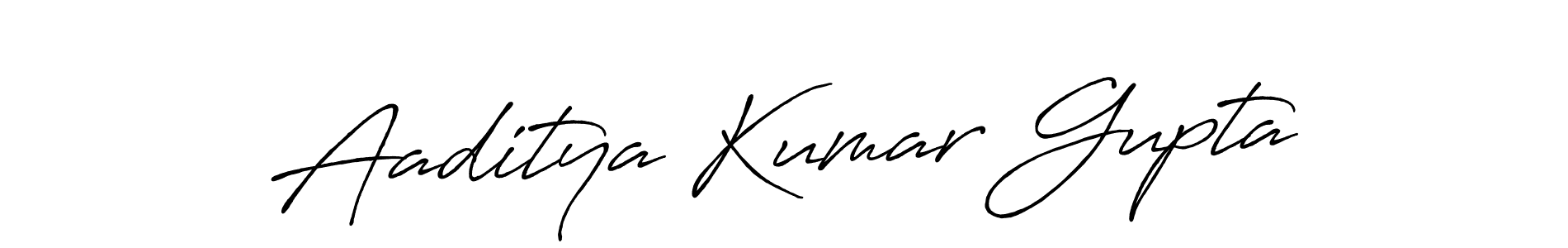 Design your own signature with our free online signature maker. With this signature software, you can create a handwritten (Antro_Vectra_Bolder) signature for name Aaditya Kumar Gupta. Aaditya Kumar Gupta signature style 7 images and pictures png