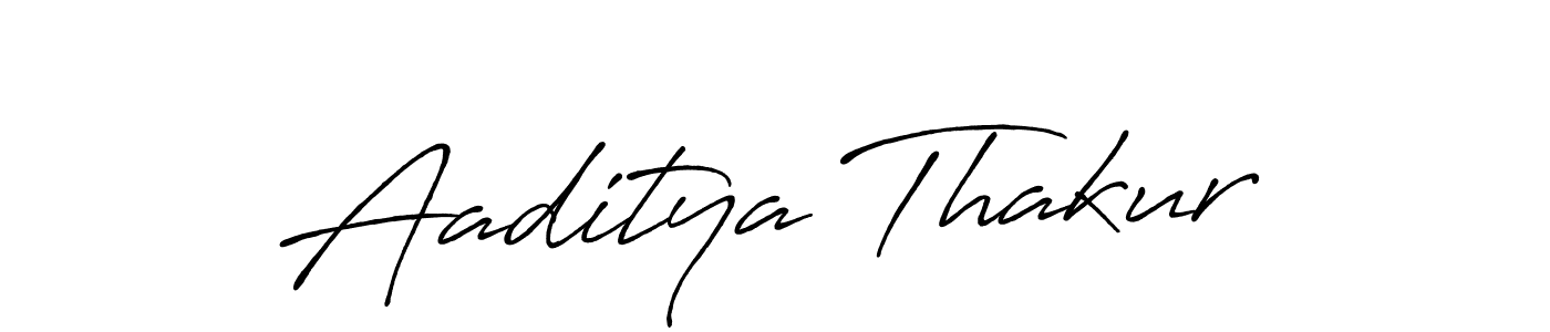 How to make Aaditya Thakur name signature. Use Antro_Vectra_Bolder style for creating short signs online. This is the latest handwritten sign. Aaditya Thakur signature style 7 images and pictures png