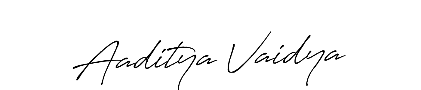 Also we have Aaditya Vaidya name is the best signature style. Create professional handwritten signature collection using Antro_Vectra_Bolder autograph style. Aaditya Vaidya signature style 7 images and pictures png