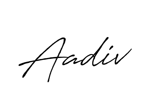 You can use this online signature creator to create a handwritten signature for the name Aadiv. This is the best online autograph maker. Aadiv signature style 7 images and pictures png