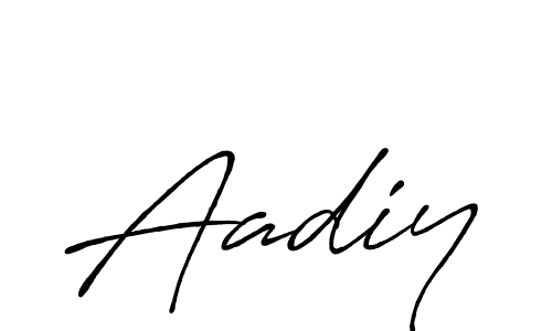 Make a beautiful signature design for name Aadiy. With this signature (Antro_Vectra_Bolder) style, you can create a handwritten signature for free. Aadiy signature style 7 images and pictures png
