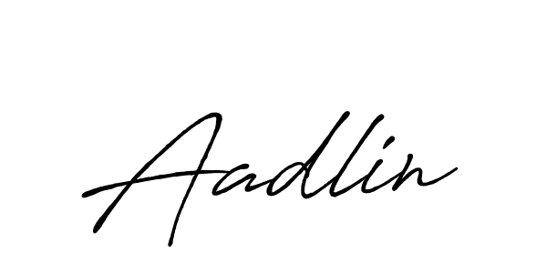 Aadlin stylish signature style. Best Handwritten Sign (Antro_Vectra_Bolder) for my name. Handwritten Signature Collection Ideas for my name Aadlin. Aadlin signature style 7 images and pictures png