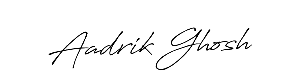 Use a signature maker to create a handwritten signature online. With this signature software, you can design (Antro_Vectra_Bolder) your own signature for name Aadrik Ghosh. Aadrik Ghosh signature style 7 images and pictures png