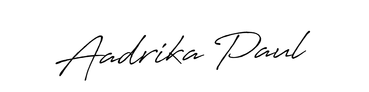 How to make Aadrika Paul signature? Antro_Vectra_Bolder is a professional autograph style. Create handwritten signature for Aadrika Paul name. Aadrika Paul signature style 7 images and pictures png