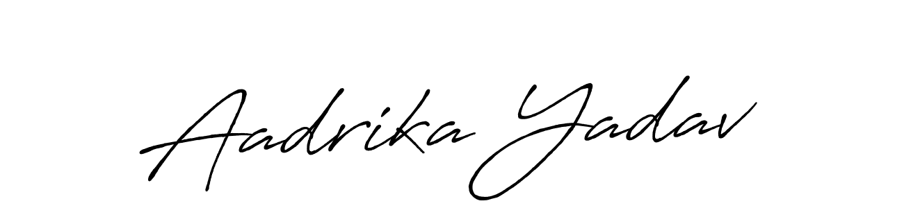 Aadrika Yadav stylish signature style. Best Handwritten Sign (Antro_Vectra_Bolder) for my name. Handwritten Signature Collection Ideas for my name Aadrika Yadav. Aadrika Yadav signature style 7 images and pictures png