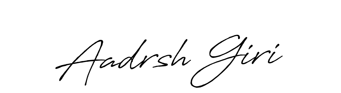 Design your own signature with our free online signature maker. With this signature software, you can create a handwritten (Antro_Vectra_Bolder) signature for name Aadrsh Giri. Aadrsh Giri signature style 7 images and pictures png