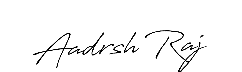 How to make Aadrsh Raj signature? Antro_Vectra_Bolder is a professional autograph style. Create handwritten signature for Aadrsh Raj name. Aadrsh Raj signature style 7 images and pictures png