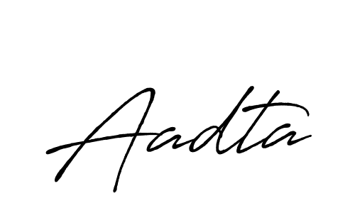 Also we have Aadta name is the best signature style. Create professional handwritten signature collection using Antro_Vectra_Bolder autograph style. Aadta signature style 7 images and pictures png