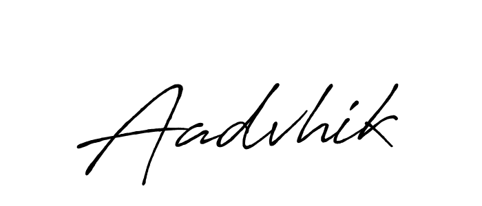 Aadvhik stylish signature style. Best Handwritten Sign (Antro_Vectra_Bolder) for my name. Handwritten Signature Collection Ideas for my name Aadvhik. Aadvhik signature style 7 images and pictures png