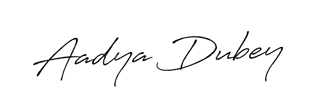 Also we have Aadya Dubey name is the best signature style. Create professional handwritten signature collection using Antro_Vectra_Bolder autograph style. Aadya Dubey signature style 7 images and pictures png