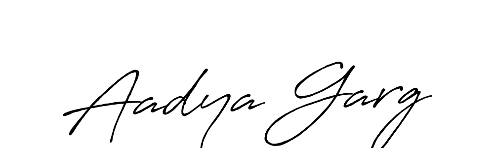 Aadya Garg stylish signature style. Best Handwritten Sign (Antro_Vectra_Bolder) for my name. Handwritten Signature Collection Ideas for my name Aadya Garg. Aadya Garg signature style 7 images and pictures png