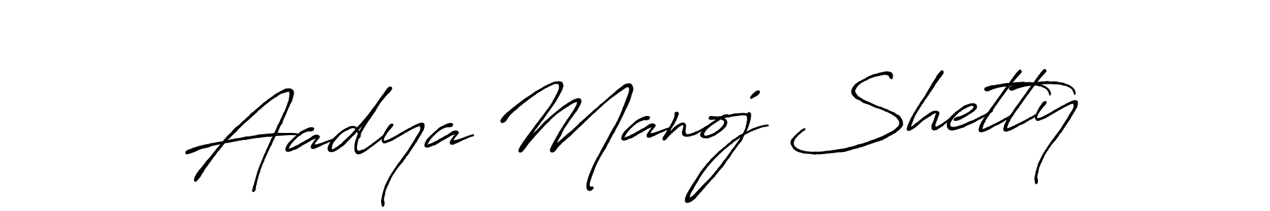Also we have Aadya Manoj Shetty name is the best signature style. Create professional handwritten signature collection using Antro_Vectra_Bolder autograph style. Aadya Manoj Shetty signature style 7 images and pictures png
