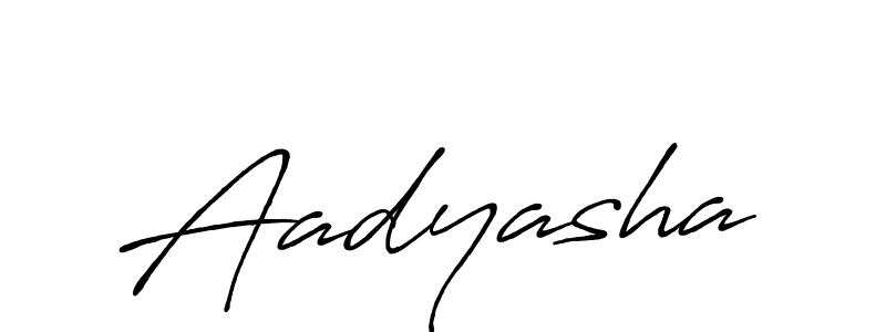 Design your own signature with our free online signature maker. With this signature software, you can create a handwritten (Antro_Vectra_Bolder) signature for name Aadyasha. Aadyasha signature style 7 images and pictures png