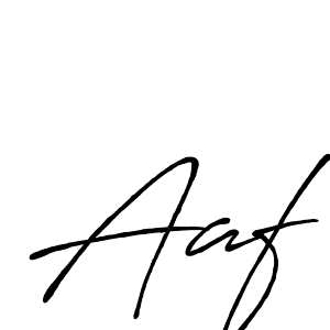 Create a beautiful signature design for name Aaf. With this signature (Antro_Vectra_Bolder) fonts, you can make a handwritten signature for free. Aaf signature style 7 images and pictures png