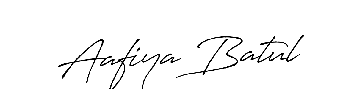 Antro_Vectra_Bolder is a professional signature style that is perfect for those who want to add a touch of class to their signature. It is also a great choice for those who want to make their signature more unique. Get Aafiya Batul name to fancy signature for free. Aafiya Batul signature style 7 images and pictures png