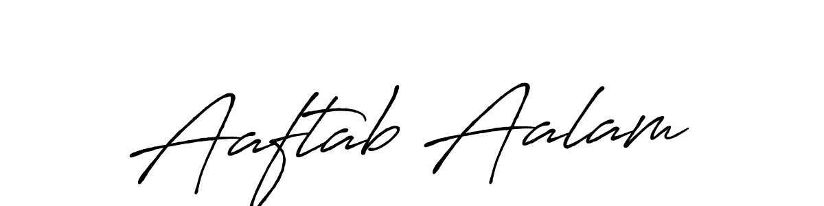 Design your own signature with our free online signature maker. With this signature software, you can create a handwritten (Antro_Vectra_Bolder) signature for name Aaftab Aalam. Aaftab Aalam signature style 7 images and pictures png