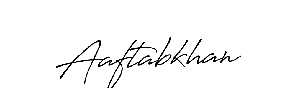 Design your own signature with our free online signature maker. With this signature software, you can create a handwritten (Antro_Vectra_Bolder) signature for name Aaftabkhan. Aaftabkhan signature style 7 images and pictures png