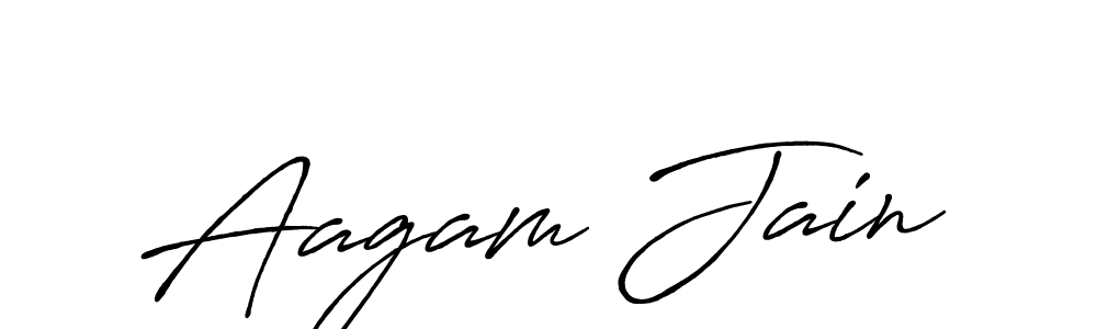 if you are searching for the best signature style for your name Aagam Jain. so please give up your signature search. here we have designed multiple signature styles  using Antro_Vectra_Bolder. Aagam Jain signature style 7 images and pictures png