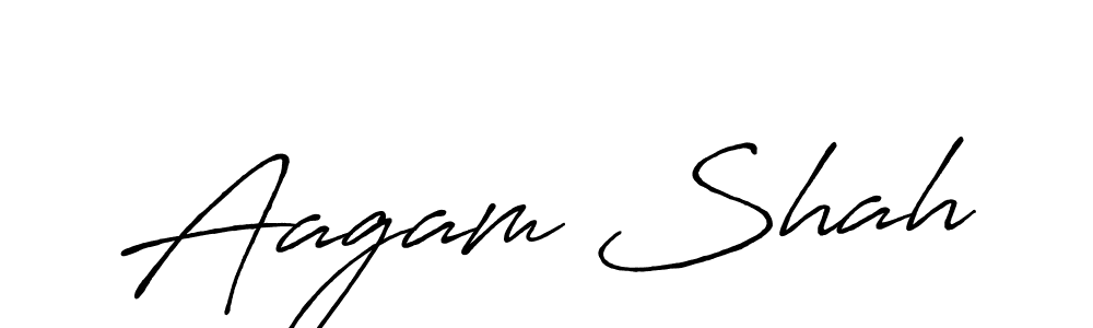 Also we have Aagam Shah name is the best signature style. Create professional handwritten signature collection using Antro_Vectra_Bolder autograph style. Aagam Shah signature style 7 images and pictures png