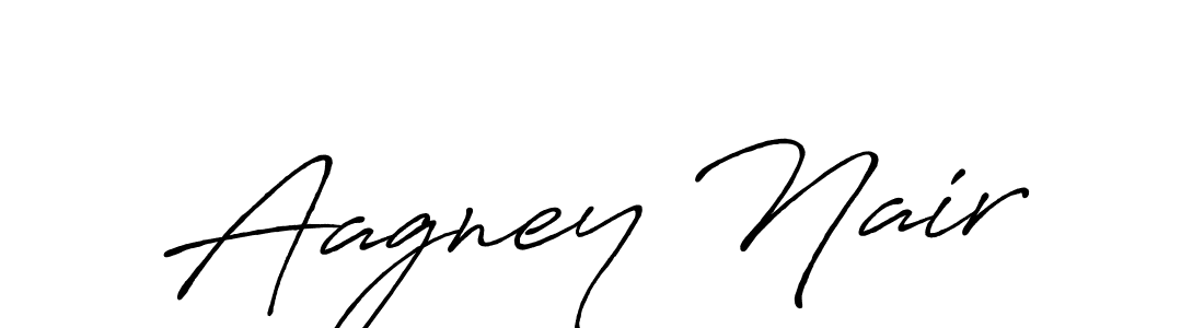 It looks lik you need a new signature style for name Aagney Nair. Design unique handwritten (Antro_Vectra_Bolder) signature with our free signature maker in just a few clicks. Aagney Nair signature style 7 images and pictures png