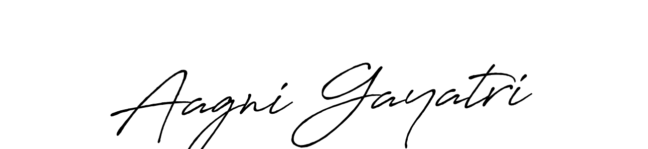 Design your own signature with our free online signature maker. With this signature software, you can create a handwritten (Antro_Vectra_Bolder) signature for name Aagni Gayatri. Aagni Gayatri signature style 7 images and pictures png