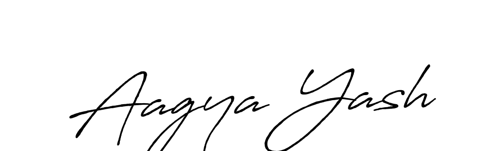 Antro_Vectra_Bolder is a professional signature style that is perfect for those who want to add a touch of class to their signature. It is also a great choice for those who want to make their signature more unique. Get Aagya Yash name to fancy signature for free. Aagya Yash signature style 7 images and pictures png