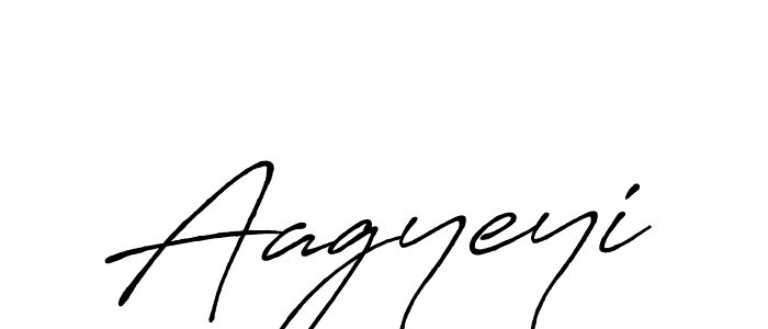 How to make Aagyeyi name signature. Use Antro_Vectra_Bolder style for creating short signs online. This is the latest handwritten sign. Aagyeyi signature style 7 images and pictures png