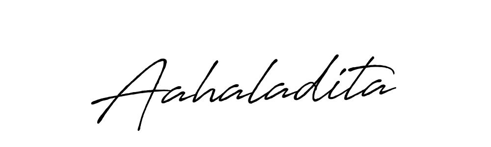 How to make Aahaladita name signature. Use Antro_Vectra_Bolder style for creating short signs online. This is the latest handwritten sign. Aahaladita signature style 7 images and pictures png