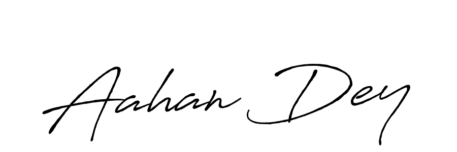 Aahan Dey stylish signature style. Best Handwritten Sign (Antro_Vectra_Bolder) for my name. Handwritten Signature Collection Ideas for my name Aahan Dey. Aahan Dey signature style 7 images and pictures png