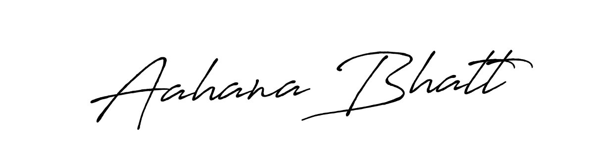 How to make Aahana Bhatt signature? Antro_Vectra_Bolder is a professional autograph style. Create handwritten signature for Aahana Bhatt name. Aahana Bhatt signature style 7 images and pictures png