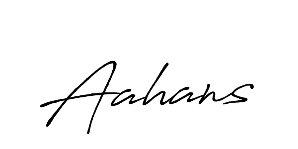 How to make Aahans name signature. Use Antro_Vectra_Bolder style for creating short signs online. This is the latest handwritten sign. Aahans signature style 7 images and pictures png