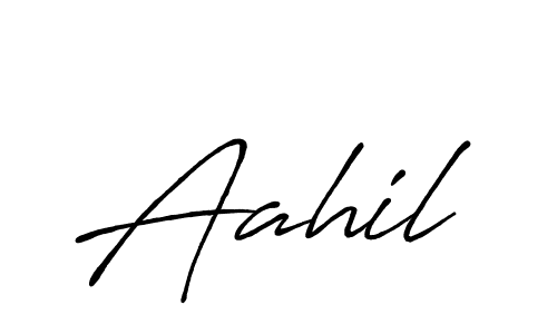 Aahil stylish signature style. Best Handwritten Sign (Antro_Vectra_Bolder) for my name. Handwritten Signature Collection Ideas for my name Aahil. Aahil signature style 7 images and pictures png