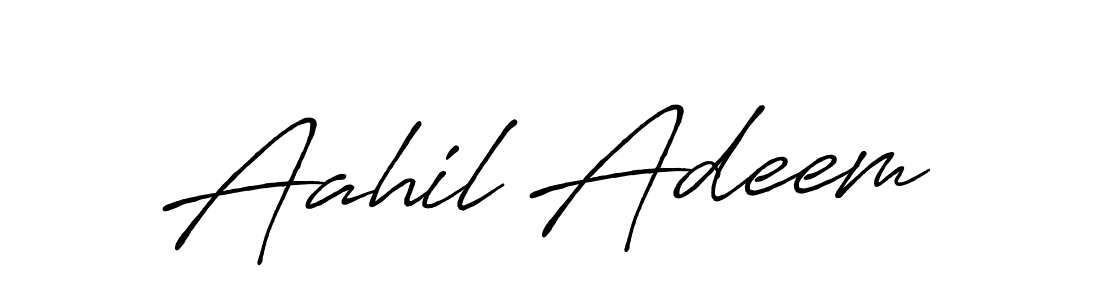 It looks lik you need a new signature style for name Aahil Adeem. Design unique handwritten (Antro_Vectra_Bolder) signature with our free signature maker in just a few clicks. Aahil Adeem signature style 7 images and pictures png