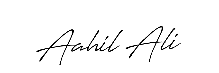 The best way (Antro_Vectra_Bolder) to make a short signature is to pick only two or three words in your name. The name Aahil Ali include a total of six letters. For converting this name. Aahil Ali signature style 7 images and pictures png