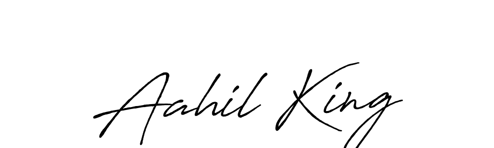 Make a short Aahil King signature style. Manage your documents anywhere anytime using Antro_Vectra_Bolder. Create and add eSignatures, submit forms, share and send files easily. Aahil King signature style 7 images and pictures png