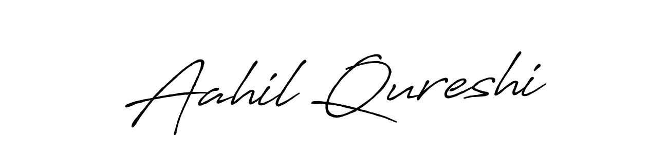Similarly Antro_Vectra_Bolder is the best handwritten signature design. Signature creator online .You can use it as an online autograph creator for name Aahil Qureshi. Aahil Qureshi signature style 7 images and pictures png