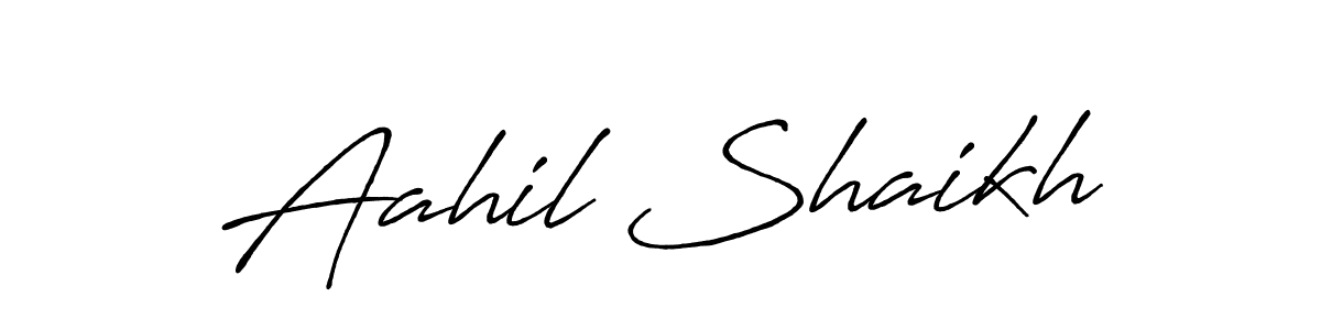 It looks lik you need a new signature style for name Aahil Shaikh. Design unique handwritten (Antro_Vectra_Bolder) signature with our free signature maker in just a few clicks. Aahil Shaikh signature style 7 images and pictures png