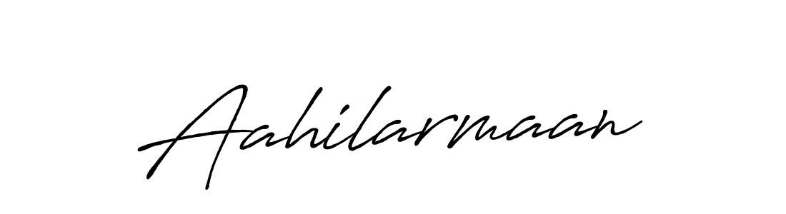 Create a beautiful signature design for name Aahilarmaan. With this signature (Antro_Vectra_Bolder) fonts, you can make a handwritten signature for free. Aahilarmaan signature style 7 images and pictures png