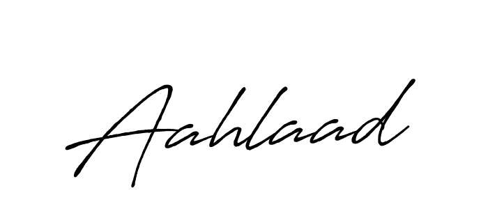 How to make Aahlaad signature? Antro_Vectra_Bolder is a professional autograph style. Create handwritten signature for Aahlaad name. Aahlaad signature style 7 images and pictures png