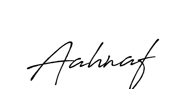 How to make Aahnaf name signature. Use Antro_Vectra_Bolder style for creating short signs online. This is the latest handwritten sign. Aahnaf signature style 7 images and pictures png