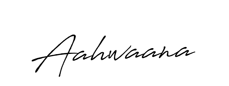 Aahwaana stylish signature style. Best Handwritten Sign (Antro_Vectra_Bolder) for my name. Handwritten Signature Collection Ideas for my name Aahwaana. Aahwaana signature style 7 images and pictures png