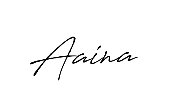 Also we have Aaina  name is the best signature style. Create professional handwritten signature collection using Antro_Vectra_Bolder autograph style. Aaina  signature style 7 images and pictures png