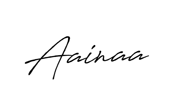 Make a beautiful signature design for name Aainaa. With this signature (Antro_Vectra_Bolder) style, you can create a handwritten signature for free. Aainaa signature style 7 images and pictures png