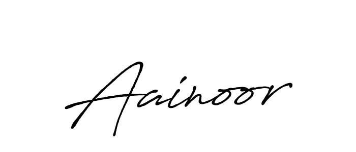 Create a beautiful signature design for name Aainoor. With this signature (Antro_Vectra_Bolder) fonts, you can make a handwritten signature for free. Aainoor signature style 7 images and pictures png